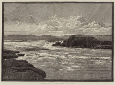 De Eerste Cataract van de Nijl, nabij het eiland Philae door Charles Auguste Loye